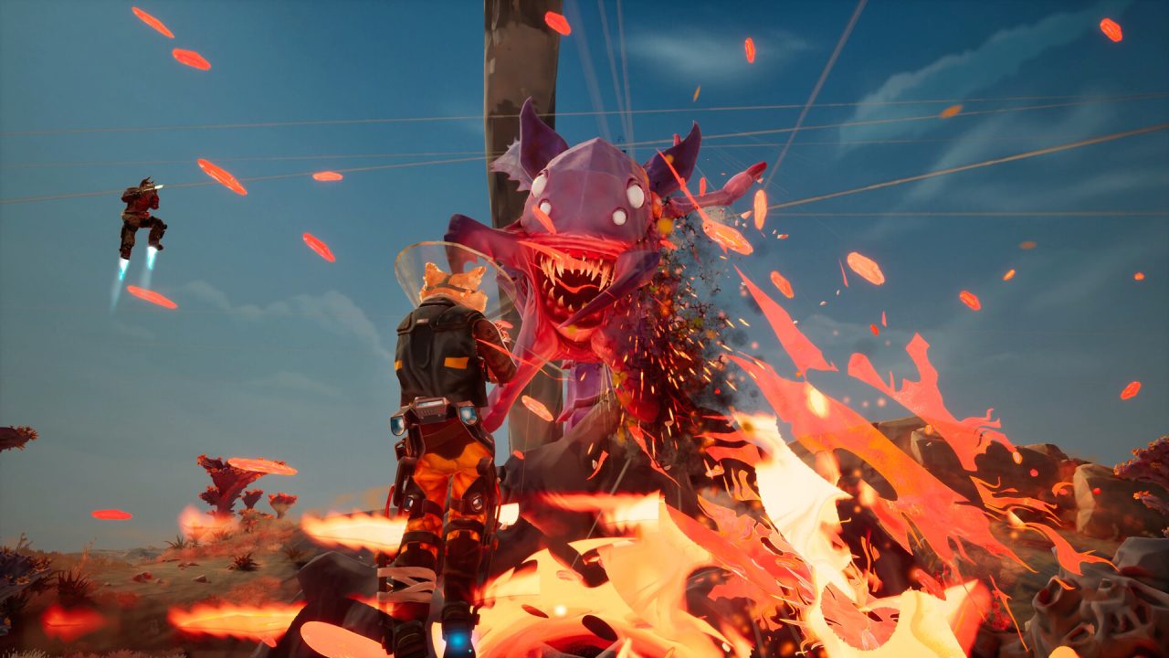 Xbox Game Pass novembre 2026: combattimento contro un mostro alieno in Gravhounds
