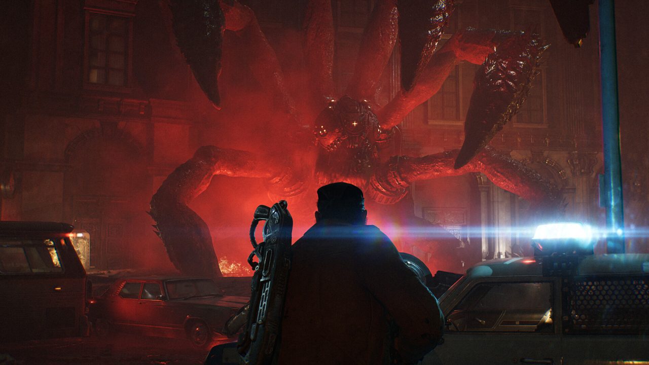 Una scena di Gears of War: E-Day, disponibile con Xbox Play Anywhere