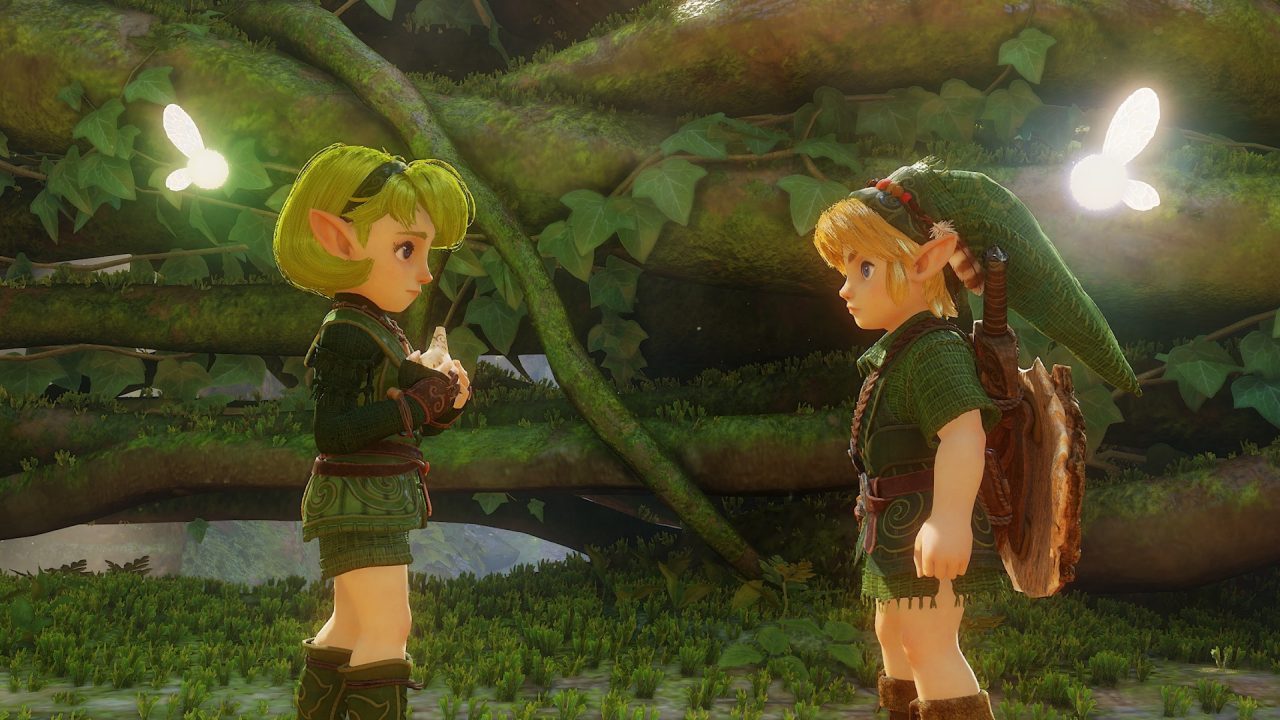 Zelda Ocarina of Time Switch 2: Link e Saria nella Foresta Kokiri